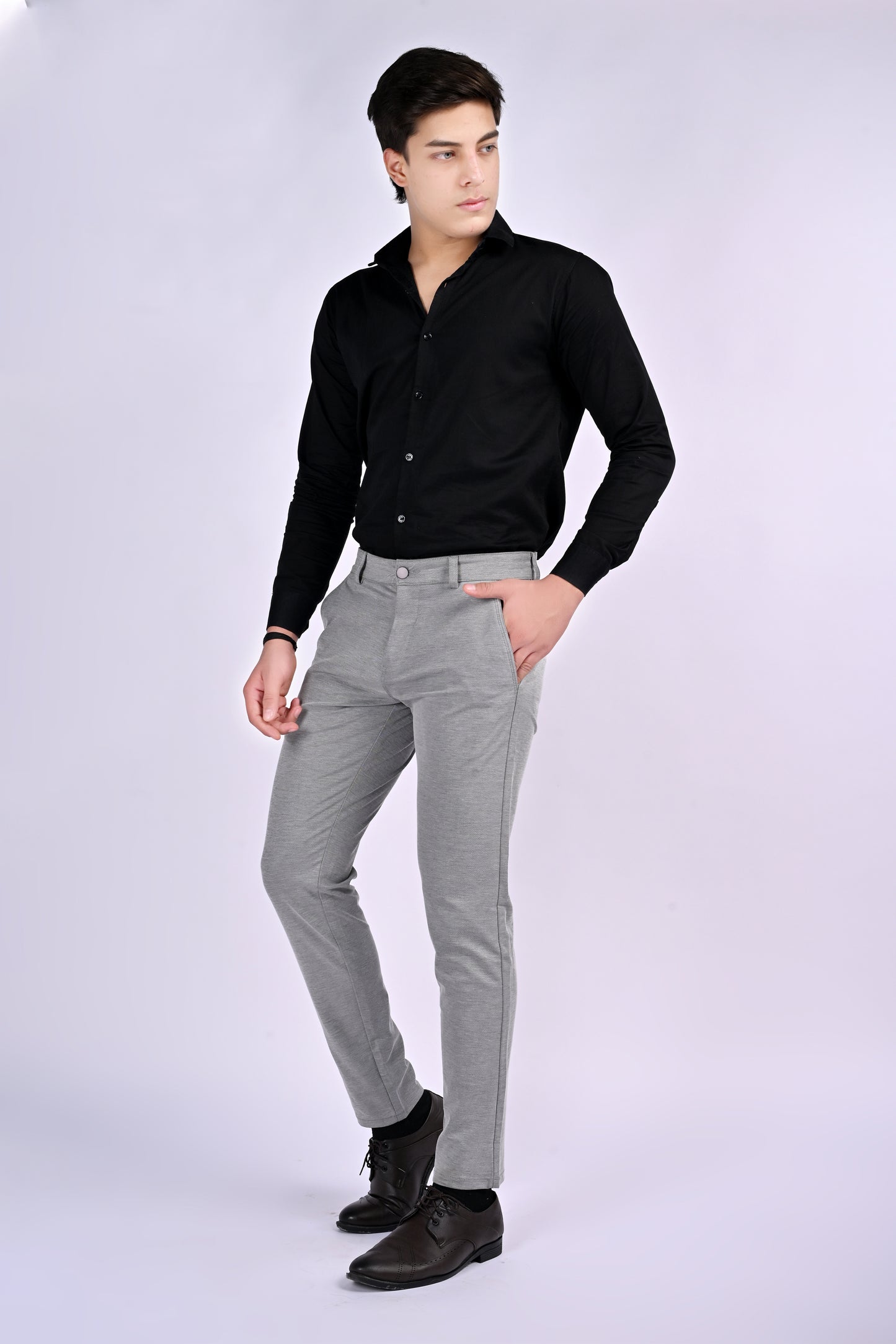 LNC UrbanFlex™ Prime 4-Way Stretch Tailored Light Pale Slate Trouser