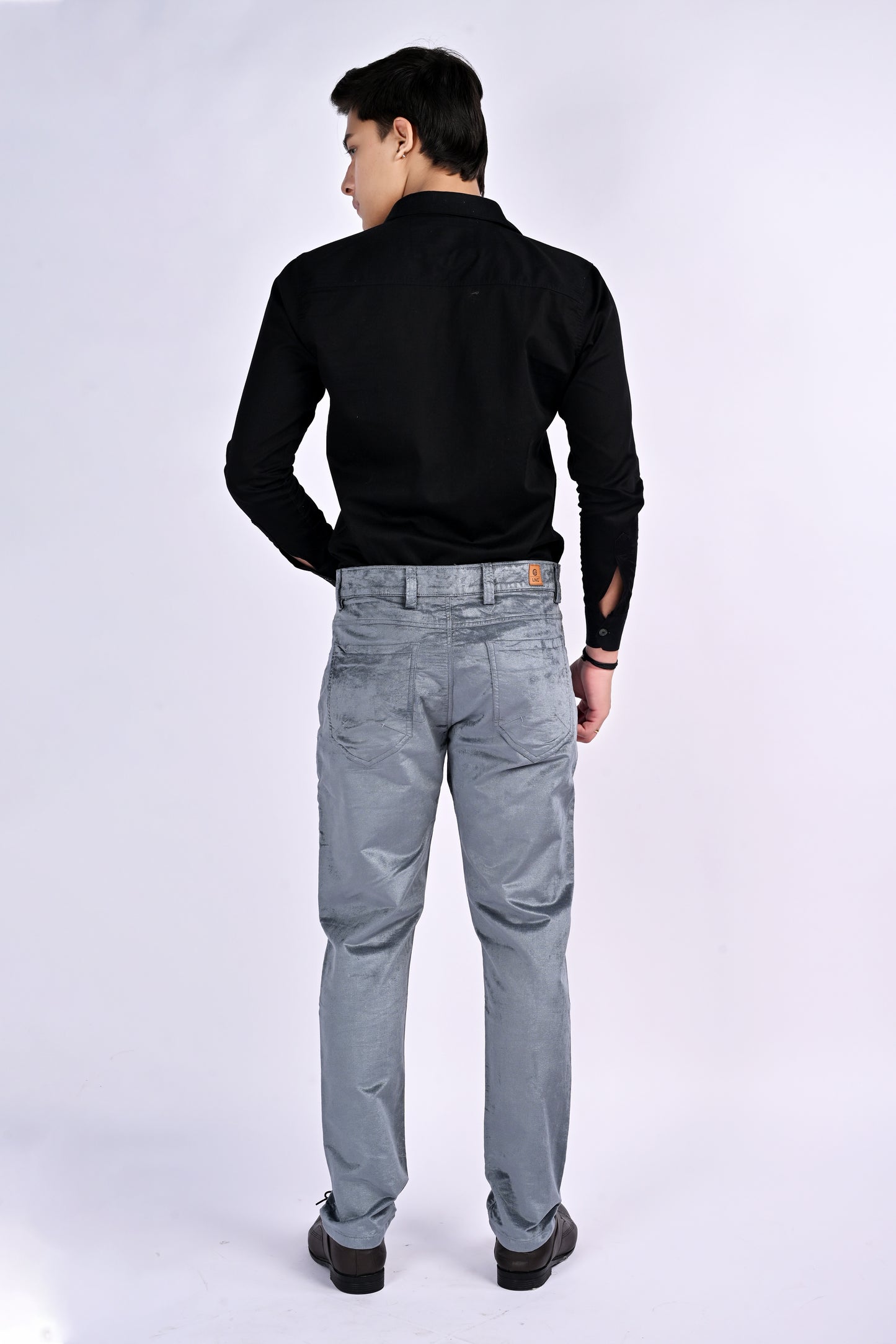 EliteSoft™ Premium Corduroy Grey Trousers – Winter Luxe Edition