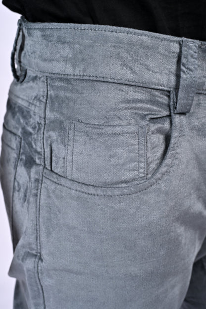 EliteSoft™ Premium Corduroy Grey Trousers – Winter Luxe Edition