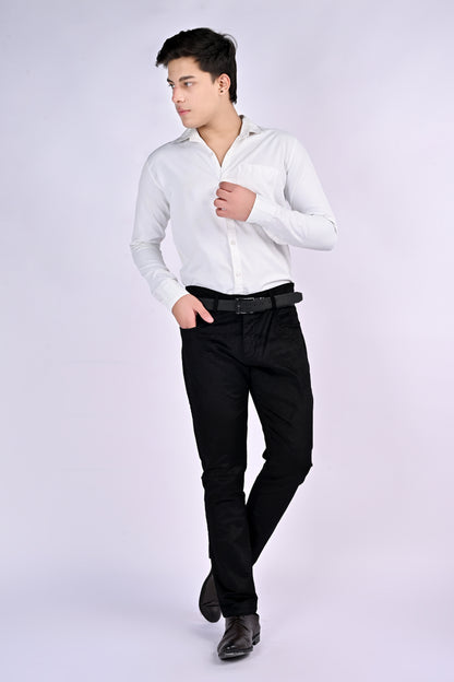 EliteSoft™ Premium Corduroy Black Trousers – Winter Luxe Edition