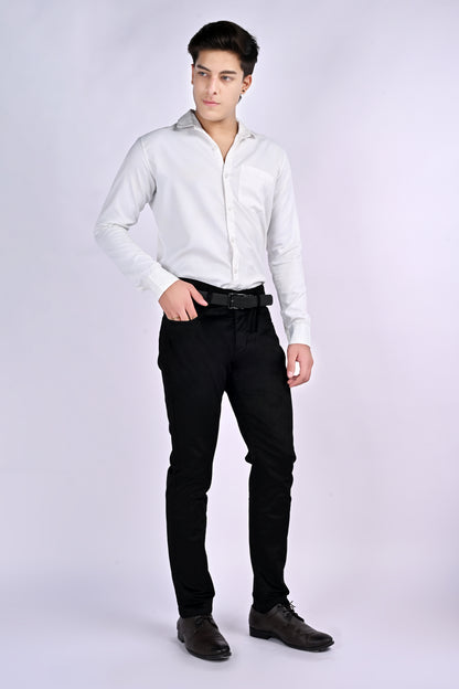 EliteSoft™ Premium Corduroy Black Trousers – Winter Luxe Edition