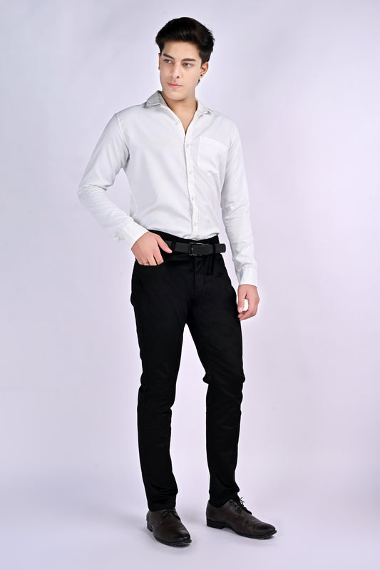 EliteSoft™ Premium Corduroy Black Trousers – Winter Luxe Edition