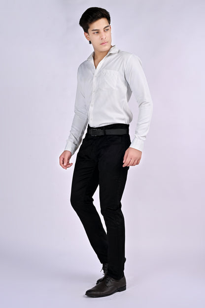 EliteSoft™ Premium Corduroy Black Trousers – Winter Luxe Edition