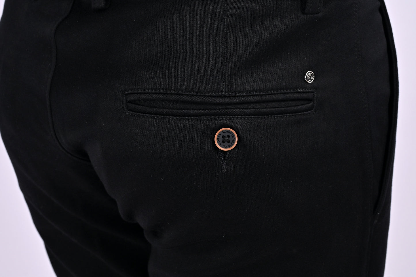 NextGen FlexTailor Smart Casual Cotton-Stretch Black Chinos