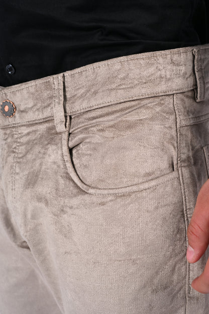 EliteSoft™ Premium Corduroy Beige Trousers – Winter Luxe Edition