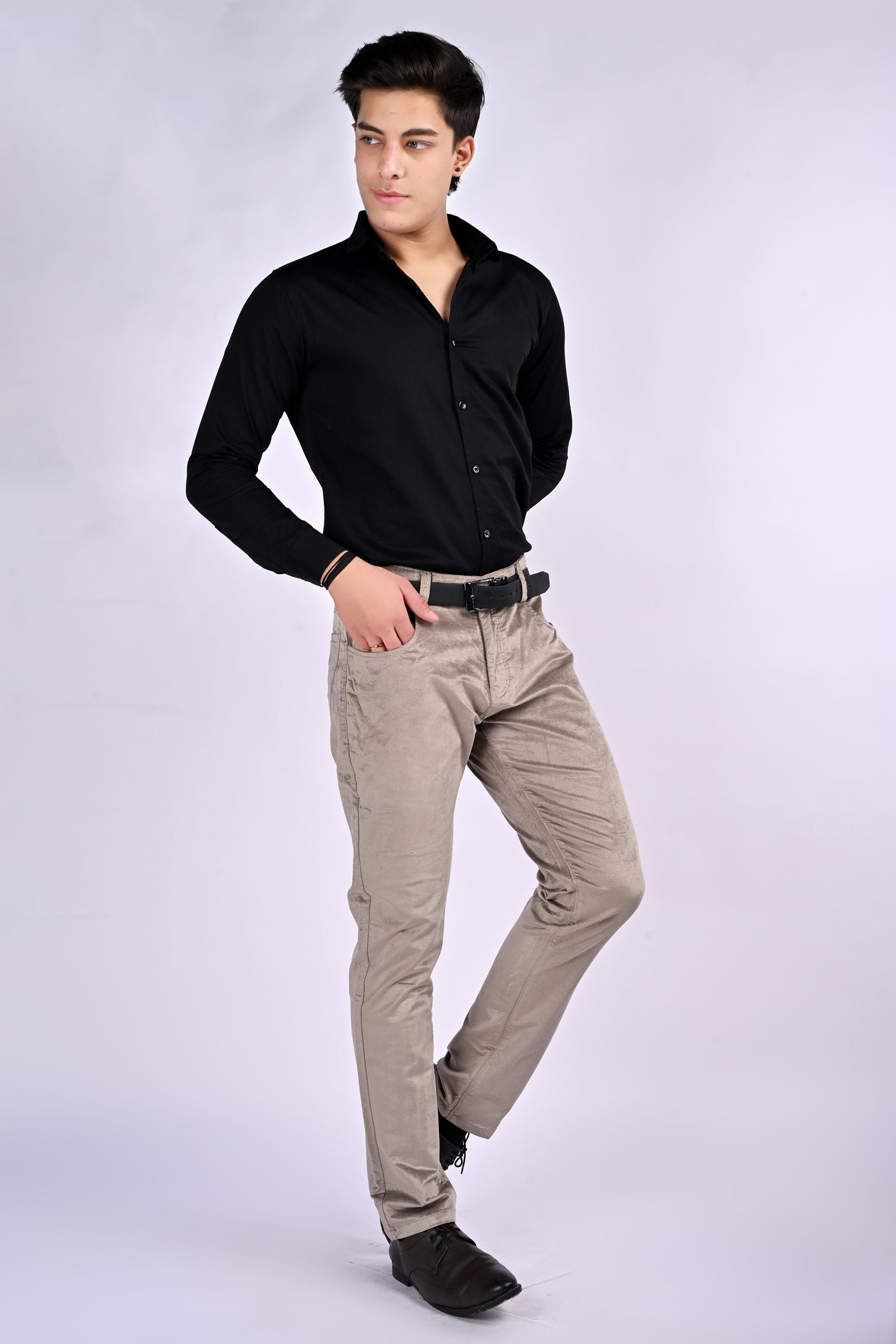 EliteSoft™ Premium Corduroy Beige Trousers – Winter Luxe Edition