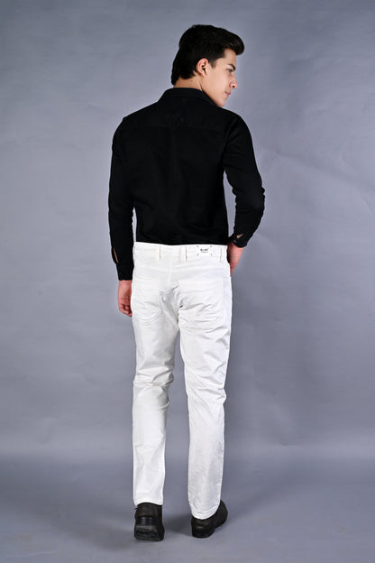 EliteSoft™ Premium Corduroy White Trousers – Winter Luxe Edition