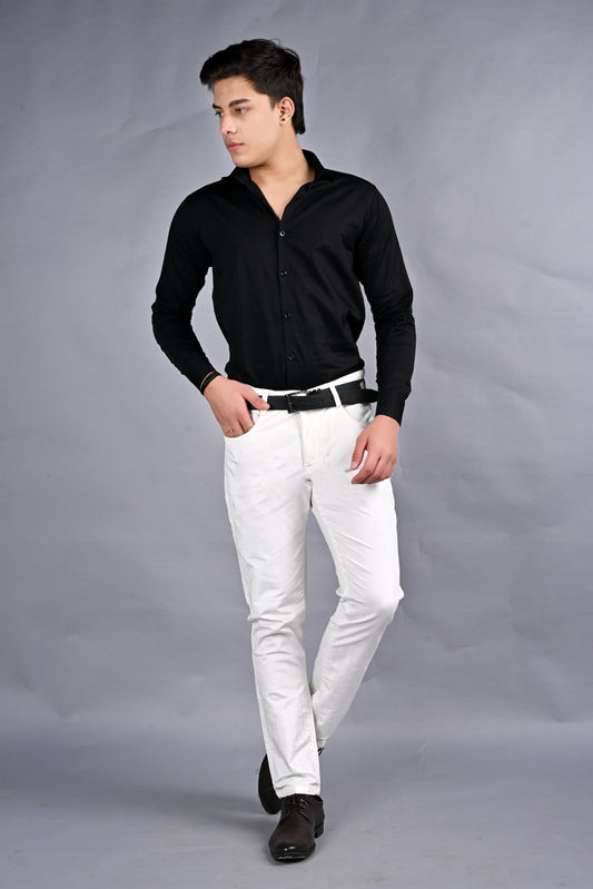 EliteSoft™ Premium Corduroy White Trousers – Winter Luxe Edition