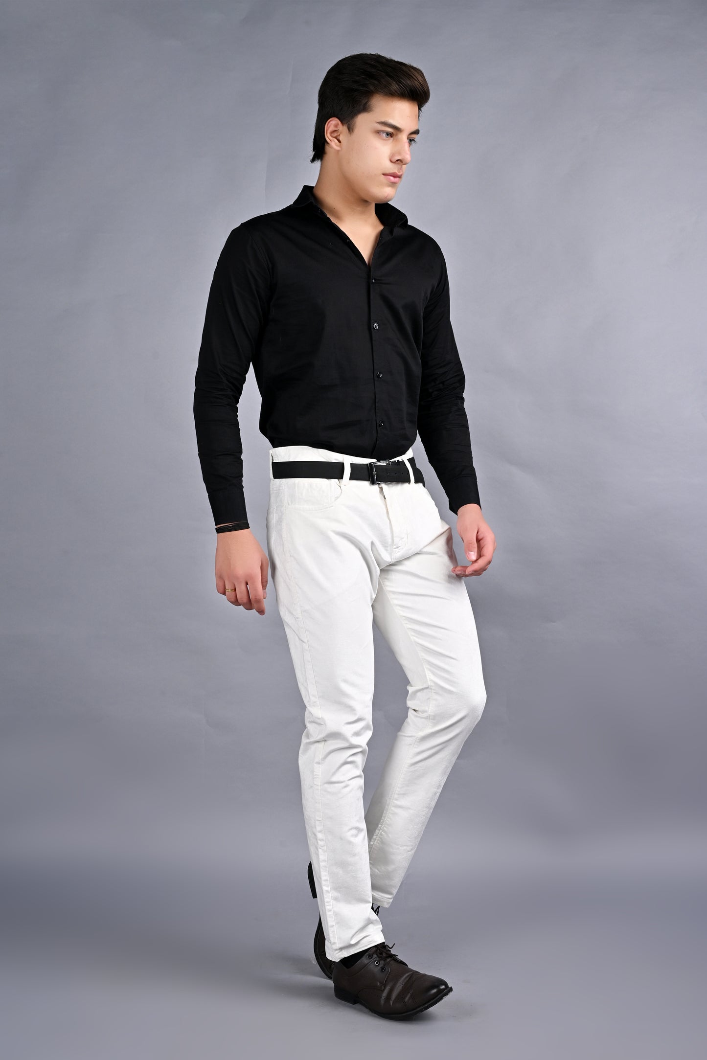 EliteSoft™ Premium Corduroy White Trousers – Winter Luxe Edition