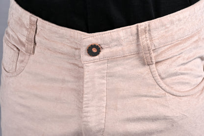 EliteSoft™ Premium Corduroy Cream Trousers – Winter Luxe Edition