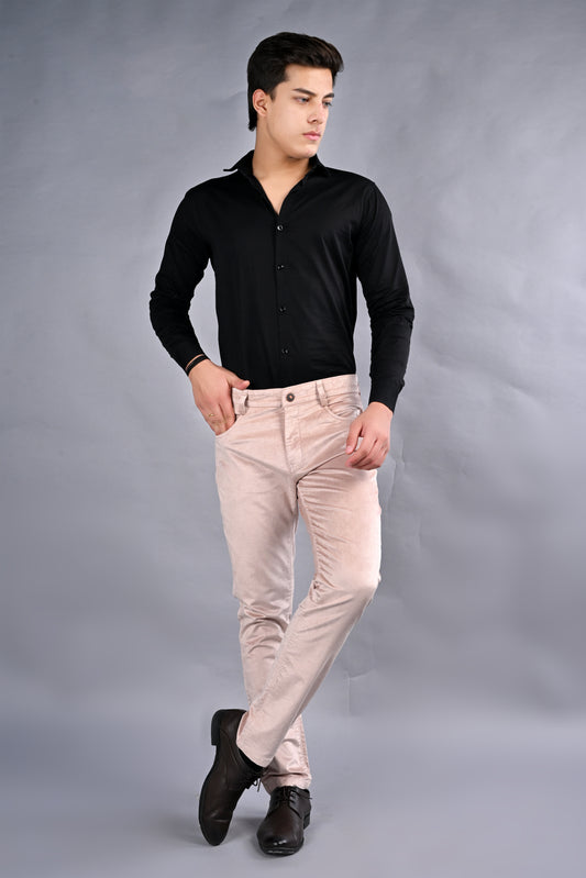 EliteSoft™ Premium Corduroy Cream Trousers – Winter Luxe Edition