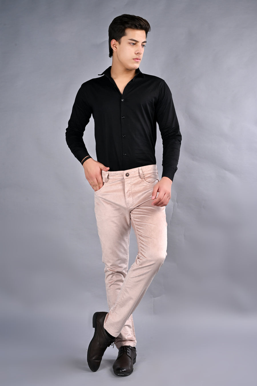 EliteSoft™ Corduroy Cream Trousers – Winter Luxe Edition