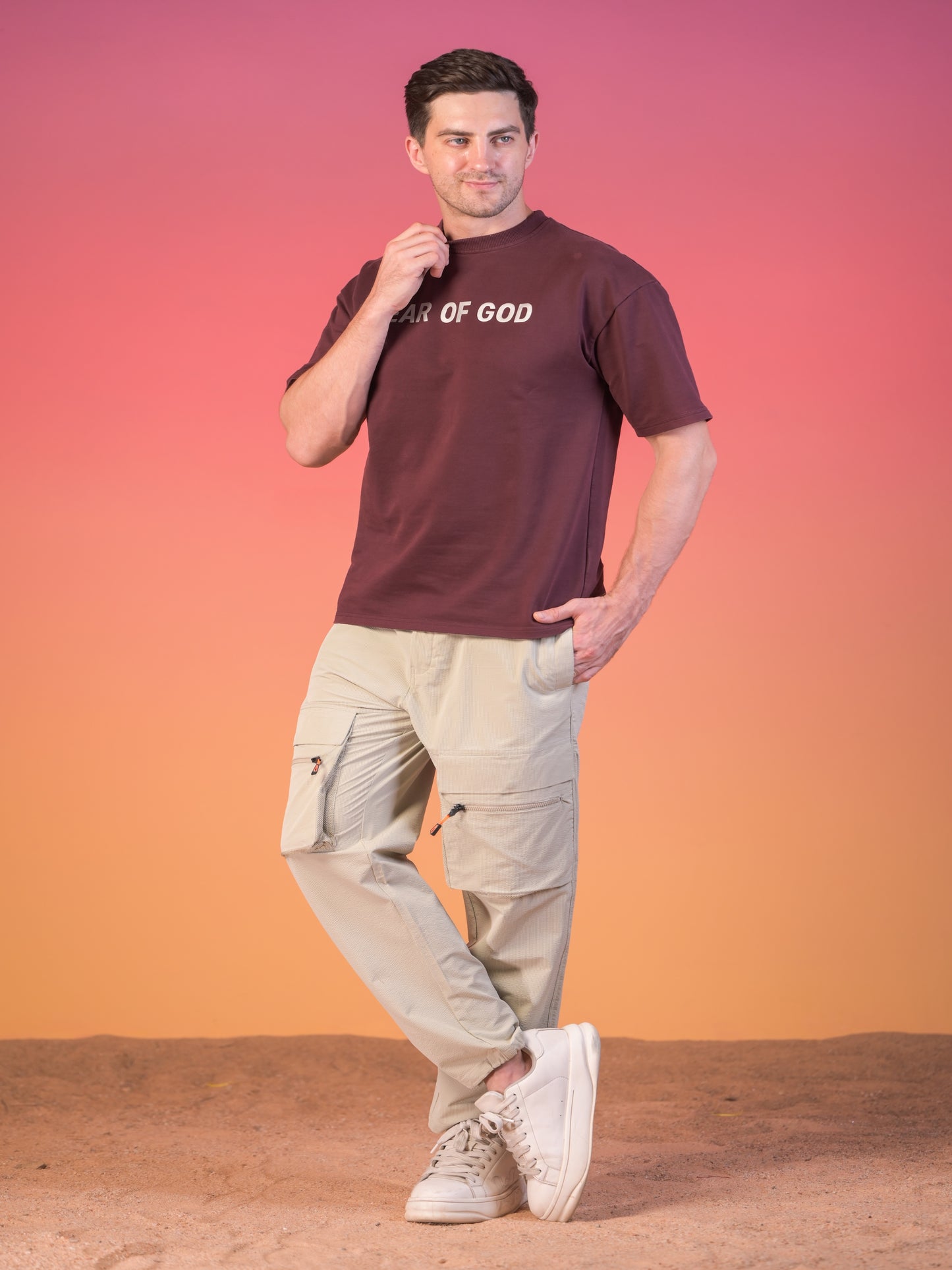 Men’s Soft Polyester Cargo Pants